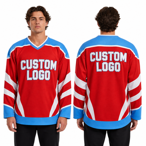 Maillot de hockey sur glace personnalisé en gros – Entraînement, classique, rétro, moderne, style professionnel – Jeunesse, adulte, unisexe, coupe ample, athlétique - Product Image 2