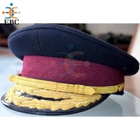 Gorra de Uniforme para Conductor, Capitán, Chauffeur, Oficial, al por Mayor, 100% Lana, Ecológica, para Uso Diario en Exteriores, para las Cuatro Estaciones, Personalizable