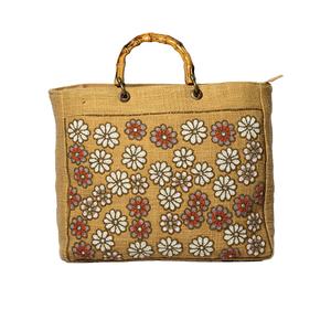 กระเป๋าโท้ทธรรมชาติทำมือดีไซน์เป็นเอกลักษณ์สำหรับผู้หญิงกระเป๋าถือชายหาดฤดูร้อนสไตล์ไม่เหมือนใคร - Product Image 1