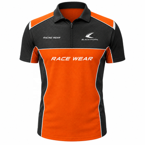 Polo de course d'équipe avec impression par sublimation intégrale, vêtements de sport, polos de course de formule, polo de course personnalisé - Product Image 6