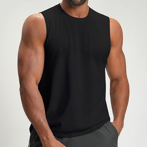 Hot Selling <b>Men</b> Gym <b>Training</b> Bodybuilding <b>Vest</b> Cotton Comfortable <b>Mens</b> Shirts - Product Image 4