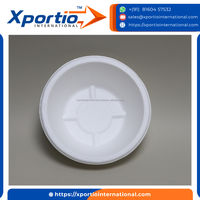 Bol en bagasse Xportio International 350 ml, en canne à sucre, jetable, compostable, écologique, compatible micro-ondes, robuste, pour usage traiteur