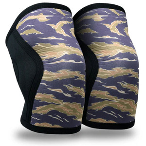 Rodilleras de neopreno con sublimación de camuflaje para levantamiento de pesas, fitness, entrenamiento, soporte profesional para sentadillas, mangas de compresión - Product Image 4