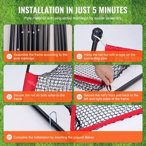 Rete da Golf Portatile per Allenamento Domestico 10.8x7ft, Rete Gigante per Pratica di Colpi con Supporto Portatile per Uso Interno/Esterno - Product Image 4
