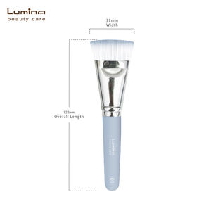 Brocha de Maquillaje Plana Fácil de Usar para Distribución Minorista, con Cerdas de Fibra Fina y Férula de Aluminio Reforzada - Product Image 4