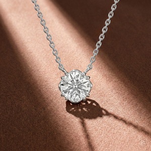 จี้เพชรเลี้ยงในห้องปฏิบัติการ 1.00 กะรัต รูปไข่เจียระไนแบบบริลเลียนท์ ทองคำแท้ 14K เครื่องประดับหรูหรา น้ำหนักเบา รับรองโดย IGI - Product Image 1