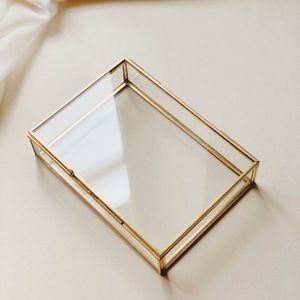 Copper Frame Glass Jewelry <b>Box</b> Sarah and Daniel Personalized <b>Wedding</b> <b>Keepsake</b> Organizer - Product Image 6
