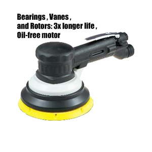 Lijadoras orbitales aleatorias de 2 manos de 5mm, 10000RPM, 3/16 "(5), lijadoras de vacío central para herramientas de aire para automóviles, lijadora de aire, - Product Image 1