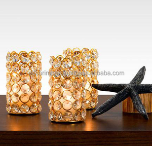 Top cristal gobelet Globe photophore bougeoir votif décoration de la maison grand candélabre bougeoir pour table avec cristal - Product Image 3