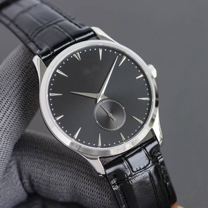 Reloj Mecánico Automático de Acero Inoxidable de la Serie Master para Hombre, Informal, con Fase Lunar, Correa de Cuero Genuino, Ultrafino - Product Image 3