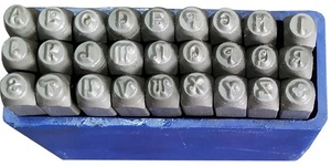 High Quality SUNTOOLS/STIPL Model 569O(I-VI) Stainless Steel Repouse <b>Punches</b> <b>Set</b> Penguin Letter Upper <b>Set</b> 27 (2.0MM) Mould - Product Image 2