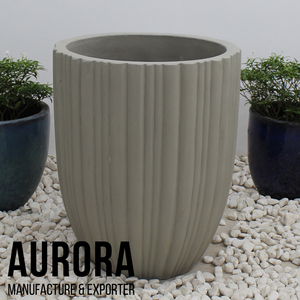 Ventes chaudes d'artisanat vietnamien : pots et jardinières en béton et ciment pour décoration extérieure, emballage personnalisé - Product Image 2