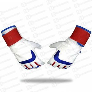 Guantes de Bateo de Béisbol y Sóftbol Profesionales Personalizados a Precio de Fábrica, Cuero Vacuno, Ambidiestros, Puño Largo, Doble Correa, Personalizados - Product Image 3