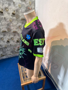 Maillot de football unisexe Spooky Island sublimé, col en V, manches courtes, imprimé crâne, maille respirante, anti-humidité, écologique, grandes tailles, sport - Product Image 5
