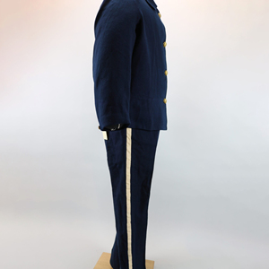 ชุดเสื้อโค้ทยูนิฟอร์มสไตล์อเมริกันโบราณ ชุดเสื้อโค้ทยูนิฟอร์มติดกระดุมสไตล์อเมริกัน - Product Image 2