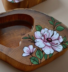 Support de bougie artistique en bois pour la maison, les mariages, les événements, les cadeaux, bougie personnalisée en forme de bol pour la table et l'aromathérapie - Product Image 6