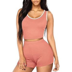 Fitness Athletic Active Wear Set <b>Compressed</b> High Quality Plus Size Women's Bra And <b>Short</b> Set - Product Image 1
