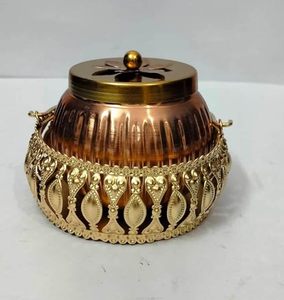 Handmade High End Quality Brass Container Low Cost Storage <b>Jar</b> for Kitchen Spices Dry Fruits and Daily Use By - Product Image 1