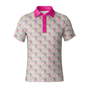 Proveedor Mayorista de Camisetas de Golf de Secado Rápido para Hombre, Corte Regular, Calidad Premium, Estampado Floral por Sublimación, Polos de Golf - Product Image 5