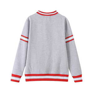 2026Custom Chenille Crewneck Fraternity <b>Sweatshirt</b> – <b>Grey</b> Crest Embroidery Unisex Regular Fit Winter Wear Wholesale Manufacturer - Product Image 3