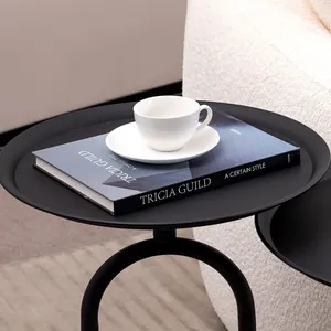 Luxury Decorative Metal <b>Console</b> <b>Table</b> with Imported Marble Top Entryway Furniture Modern <b>Round</b> Metal Coffee <b>Table</b> with Tempered - Product Image 3