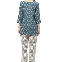 Conjunto de Pijama Sexy y Elegante de Manga Corta para Mujer, Estampado con Personajes, Tejido de Algodón, Cintura Elástica, Informal, para Verano y Otoño