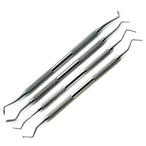 Juego de 4 Instrumentos Dentales de Acero de Doble Punta para Rellenos de Composite, Limpieza y Restauración Dental de Blush Surgical - Product Image 3