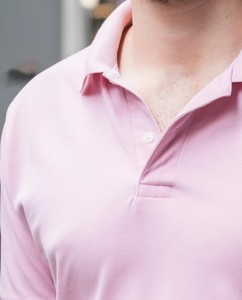 Polo en coton mélangé à manches courtes de couleur unie personnalisé, col rabattu, style décontracté pour adultes, à porter en été - Product Image 2