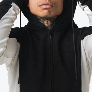 Pull à capuche élégant à manches longues et fermeture éclair pour homme - Product Image 3