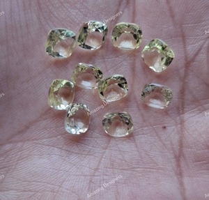 Cuarzo Limón Natural, Corte Facetado Tipo Cojín, 5mm-15mm, Piedra Amarilla, Gema Suelta, Precio al por Mayor, Lote a Granel para Fabricación de Joyas - Product Image 3