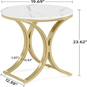 Circular Console <b>Table</b> <b>for</b> Living Rooms Bedrooms or Reception Areas Perfect As a <b>Sofa</b> <b>Side</b> <b>Table</b> or Coffee <b>Table</b> - Product Image 6