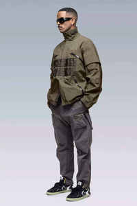 Veste technique pour homme, streetwear tactique, coupe-vent, imperméable, cyberpunk, cargo, multi-poches, à capuche, utilitaire, urbaine, pour l'extérieur - Product Image 4