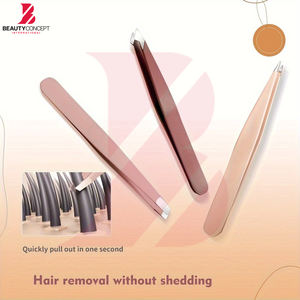 Pinzas de Acero Inoxidable con Marca Privada Personalizada, Herramientas Profesionales para Depilar con Logotipo Personalizado para Maquilladores y Salones de Belleza - Product Image 3