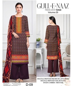 Trajes de algodón/tela de lino de diseño para mujer, shalwar kameez, para verano, ropa femenina, trajes de algodón/tela de lino estampados - Product Image 4