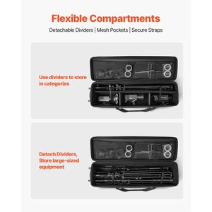 กระเป๋าใส่กล้องแบบมีล้อพร้อมล้อลาก ขนาด 51.57 x 14.37 x 14.96 / 131 x 36.5 x 38 ซม. - Product Image 6