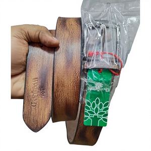 Indian Handcrafted Genuine <b>Leather</b> Partyware <b>Belt</b> for <b>Men</b> Boys Custom Engraved Designs Classic Wholesale Genuine <b>Leather</b> <b>Belts</b> - Product Image 3