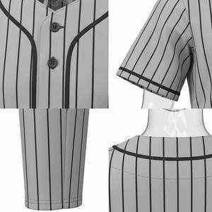 Uniforme de Béisbol Personalizado con Logotipo, Camiseta y Pantalón con Gorra, Transpirable, Tallas Grandes, Impresión por Sublimación con Diseño Gratuito - Product Image 6