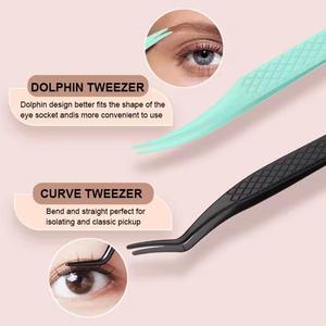 Pince à épiler en acier inoxydable pour sourcils et poils du visage, outil de beauté de qualité professionnelle, accessoire de salon, logo personnalisé OEM - Product Image 3