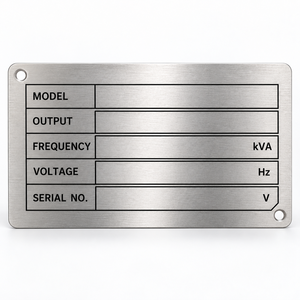 Placa de Identificación de Aluminio, Placa Metálica Grabada Personalizada para Maquinaria Industrial, Fabricante OEM - Product Image 2