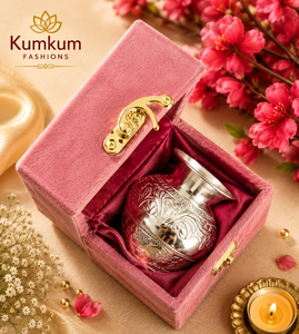 ชุดของขวัญพรีเมียมพร้อมกล่องกำมะหยี่สีชมพู 5.5 นิ้ว ของชำร่วยงานแต่งงานสุดหรู ของขวัญเทศกาลดีวาลี พุจา ของขวัญแบบดั้งเดิมของอินเดีย - Product Image 4