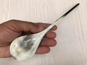 Cuillère de service haut de gamme en corne de buffle naturelle, écologique, pour fêtes et mariages - Product Image 6