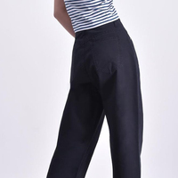Kadın Orta Bel Düğmeli Geniş Paça Bol Kesim Kot Pantolon GHULAM GOODS SPORTS %100 Pamuk Vintage Eskitme Görünümlü Çevre Dostu