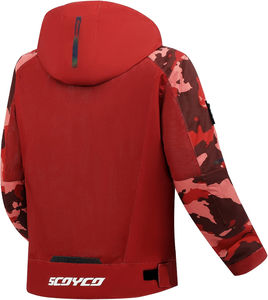 Sudadera con capucha para motocicleta, color negro, con cremallera completa, para invierno, protección corporal, forro polar, ropa deportiva - Product Image 2