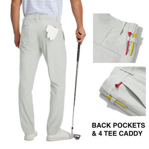 Pantalons de golf pour hommes sur mesure OEM, logo personnalisé, tissu léger, respirant, anti-humidité, haute performance pour golfeurs - Product Image 3