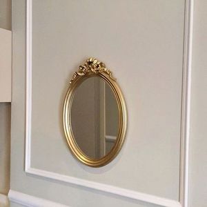 <b>Antique</b> Finish Gold Oval Photo <b>Frame</b> Decorative Picture <b>Frame</b> for Tabletop and Wall Hanging Luxury Home Hotel Restaurant Accent - Product Image 2