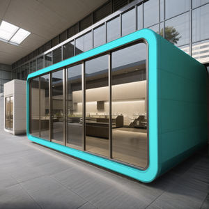 CASA 20-40ft Prefab Villa Modular Acero Apple Pod Cabin Tiny Home Contenedor para dormir/Cápsula Casa para Hotel Gym/Supreme - Product Image 1