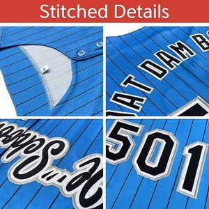 Camiseta de Béisbol Personalizada con Rayas, Uniforme Deportivo Personalizado para Hombres, Mujeres y Jóvenes - Product Image 4