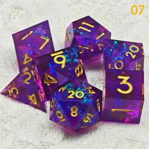 Jeu de dés en résine universel pour jeux de société, dés polyédriques en résine multi-usages pour jeux de rôle sur table, vente en gros de dés de jeu de haute qualité - Product Image 5