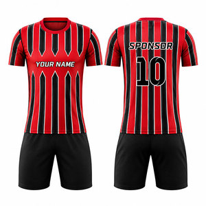 Conjunto de Uniforme de Fútbol Unisex de Alta Calidad, Sublimado, de Secado Rápido, Transpirable, 100% Poliéster, Antibacteriano, Manga Corta - Product Image 5