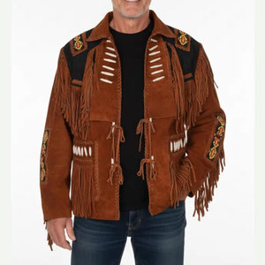 Original Cowhide Cowboy Men's <b>Suede</b> Leather <b>Jacket</b> Good Price Premium Quality Autumn Winter Men's <b>Suede</b> Leather <b>Jacket</b> - Product Image 2
